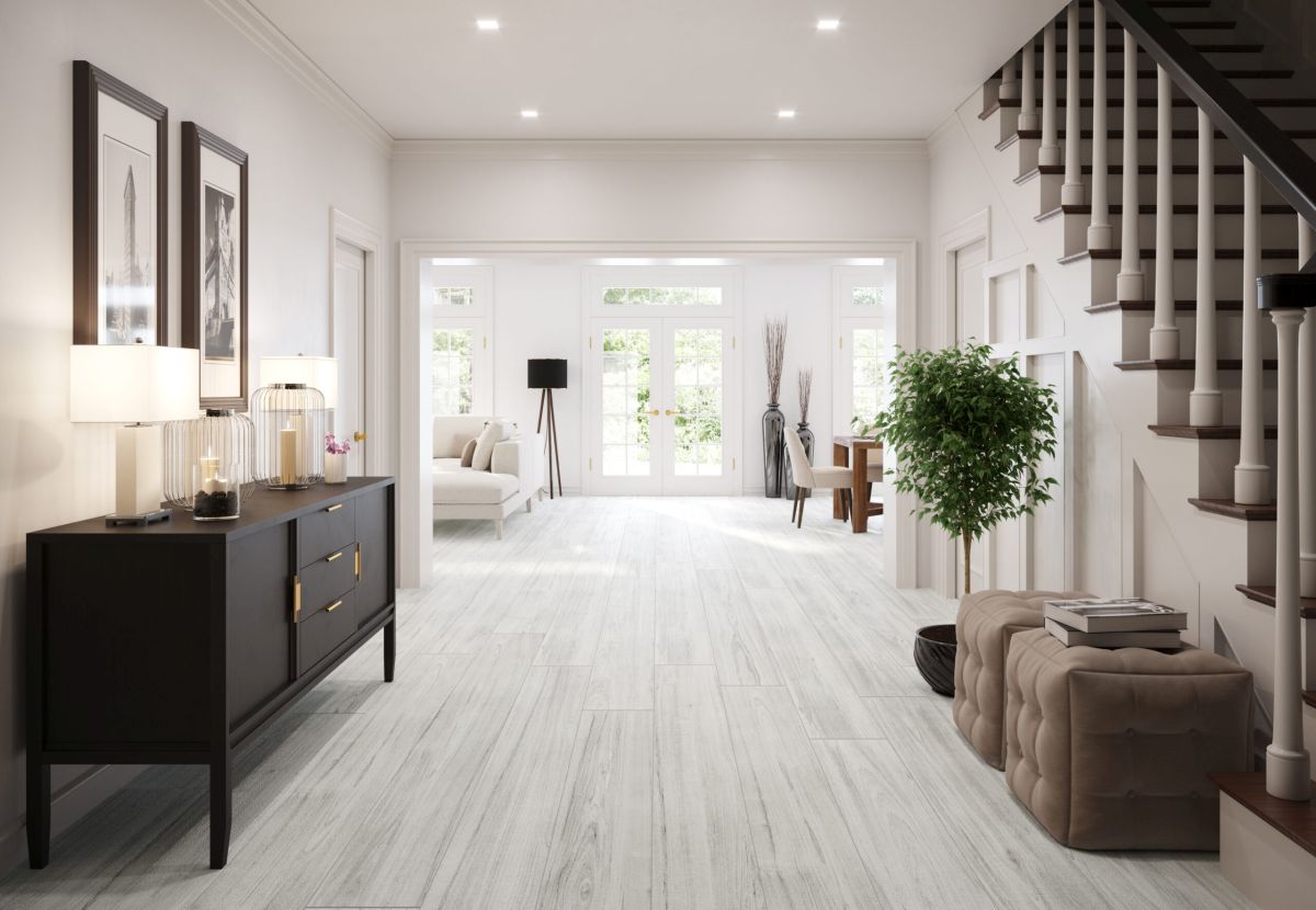 white flooring